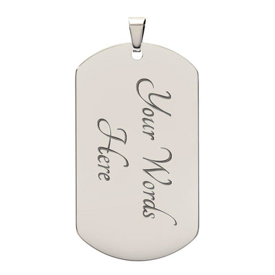 Dad To Be - Dog Tag Necklace