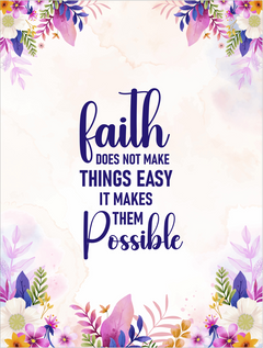 Faith Does Not Make Things Easy – Mink Touch Fleece Blanket